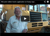 McLaren rubber tracks application on heavy equipment